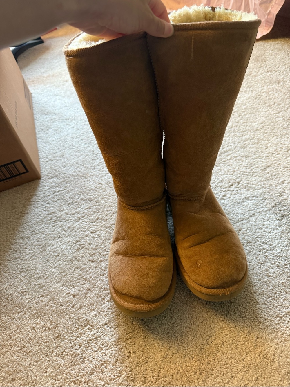 UGG Chestnut Tall Shearling-Lined Winter Boots